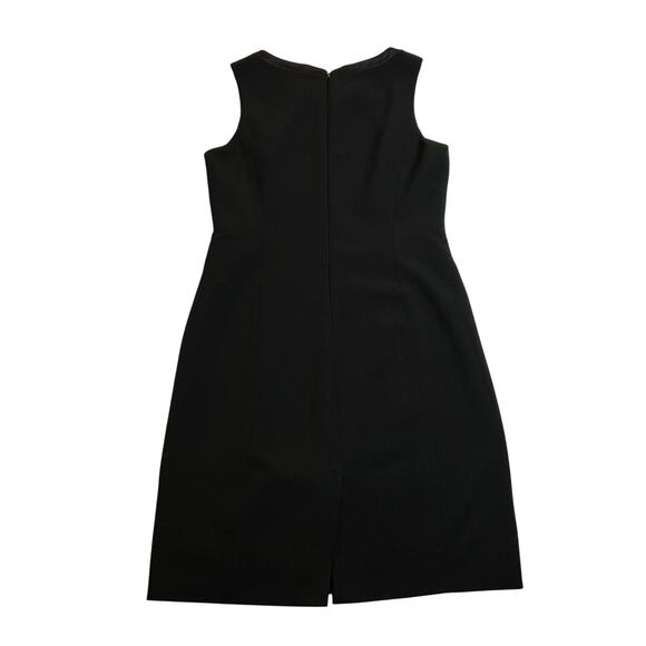 Tahari ASL Sleeveless Round Neck Knee Length Sheath Dress Size 4 Office LBD - Picture 2 of 11